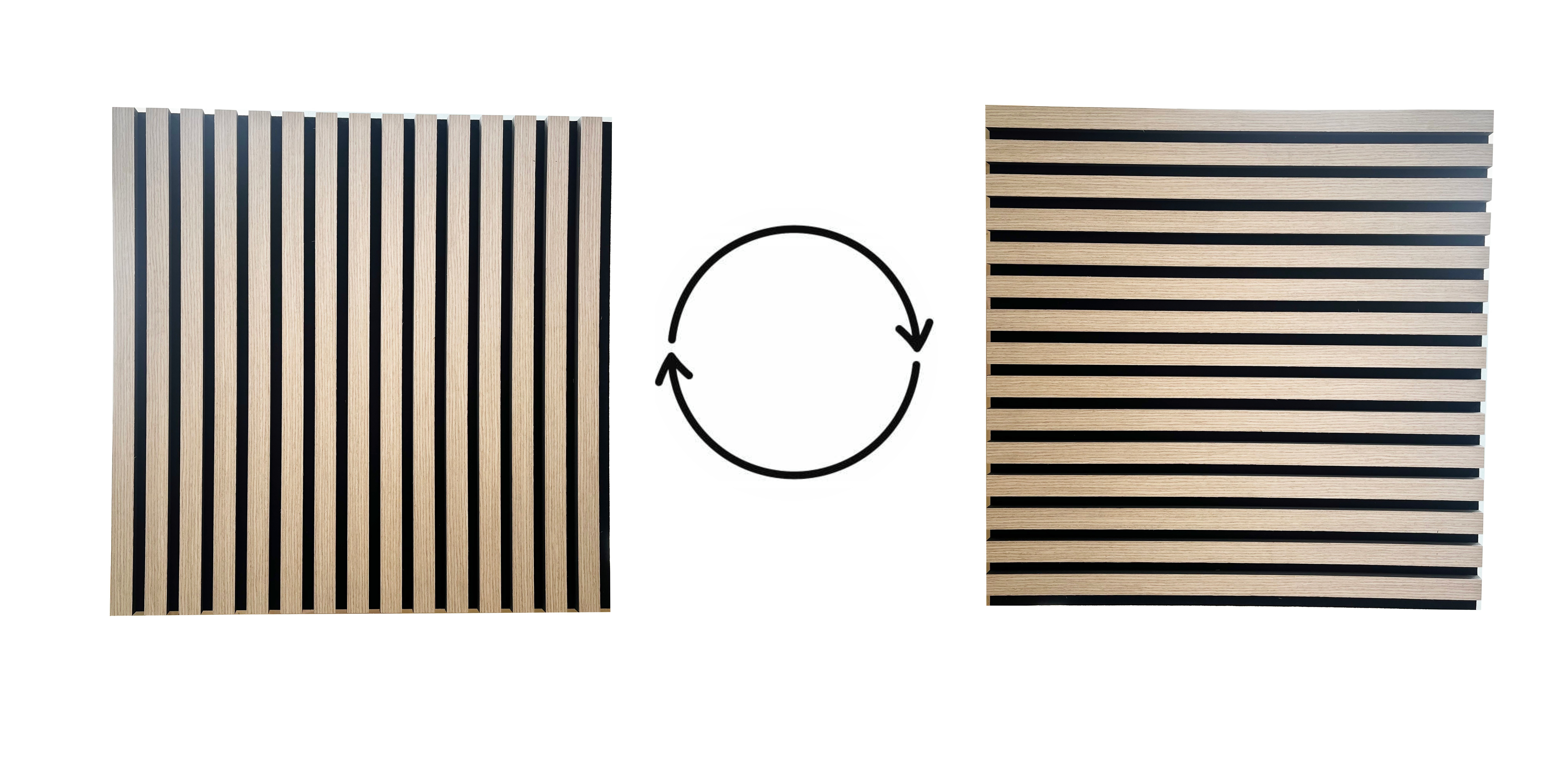 Set 4 buc Panou riflat acustic, stejar, UnicSpot, 60x60x2.1 cm [5]