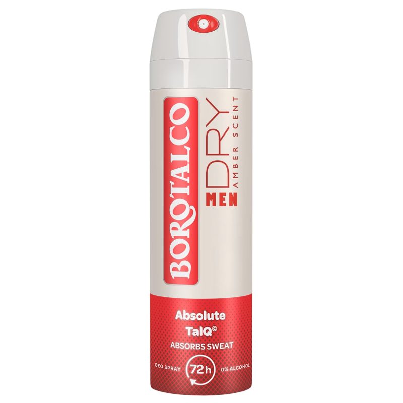 Parfumuri și deodorante - Antiperspirant Deodorant, Borotalco, 150 ml Men Dry Amber Scent