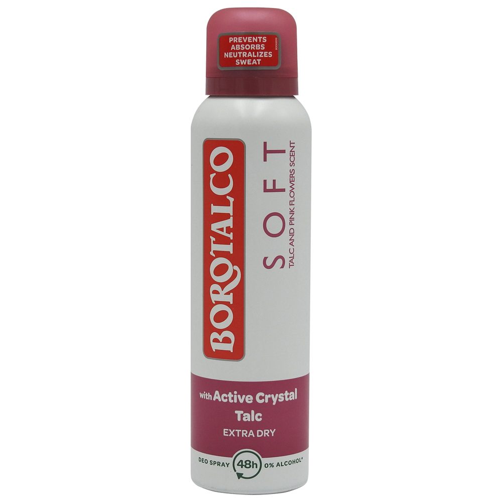 Parfumuri și deodorante - Antiperspirant Deodorant, Borotalco, 150 ml Soft Con Talco Cristalli Attivi
