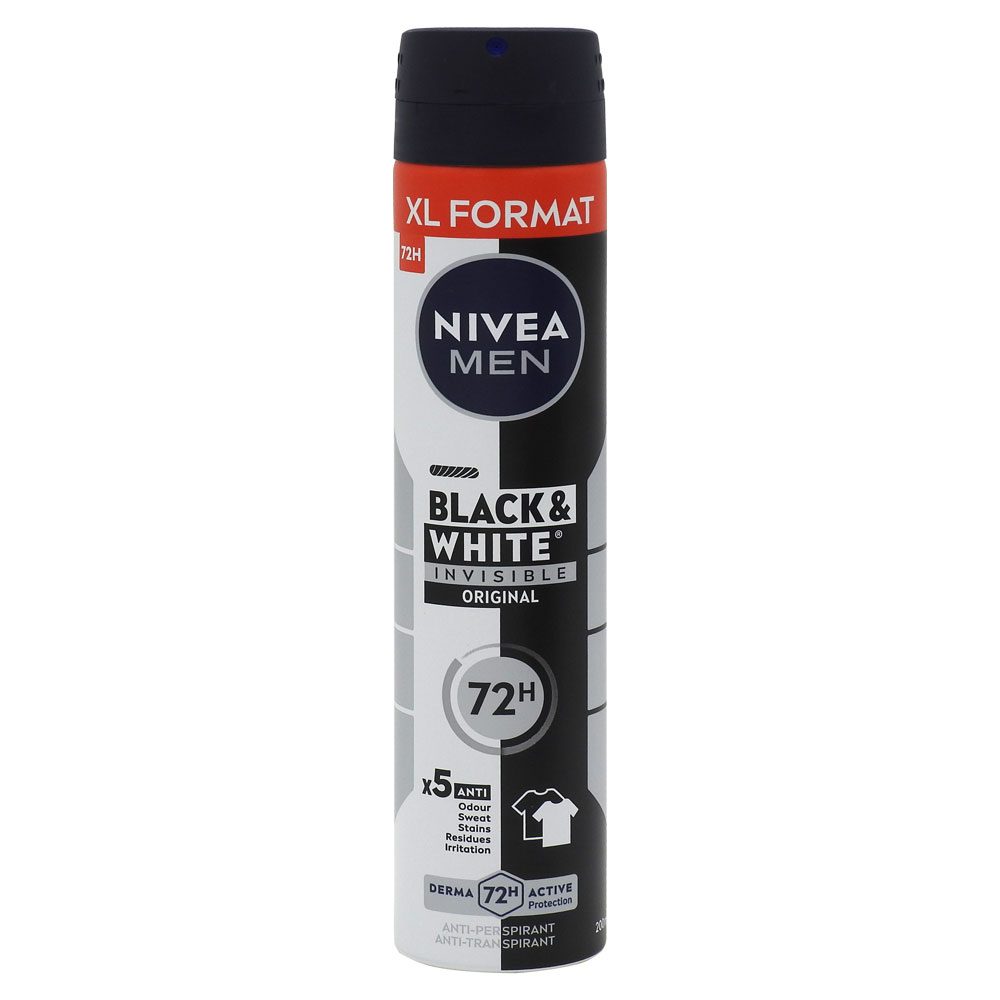 Parfumuri și deodorante - Antiperspirant Deodorant, Nivea, 200 ml Men Invisible Bw Original