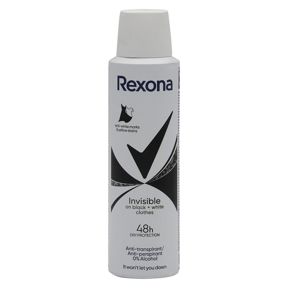 Parfumuri și deodorante - Antiperspirant Deodorant, Rexona, 150 ml Invisible Bw