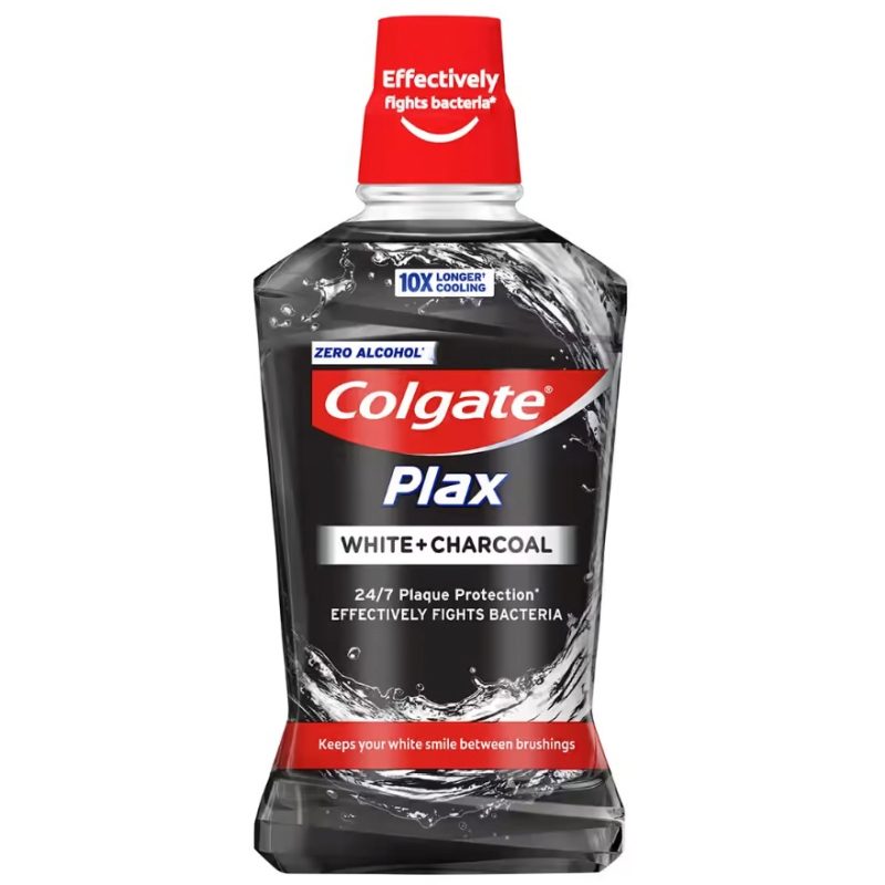 Igienă orală - Apa de Gura, Colgate, 500 ml Plax White Charcoal