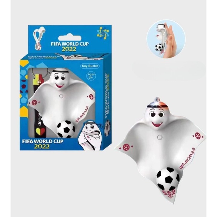 Breloc sub forma Mascotei Fifa World Cup 2022, marimea S cu lumini, Flippy [5]