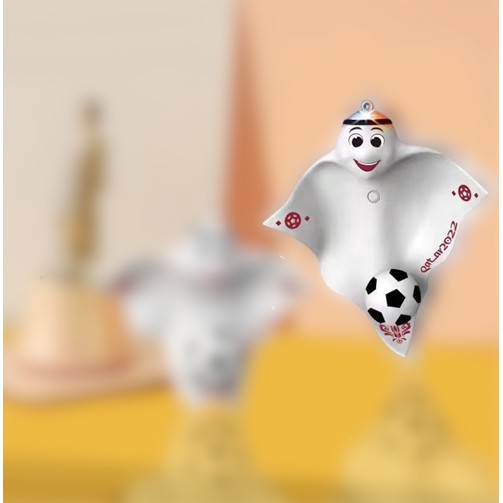 Breloc sub forma Mascotei Fifa World Cup 2022, marimea M cu lumini, Flippy [2]