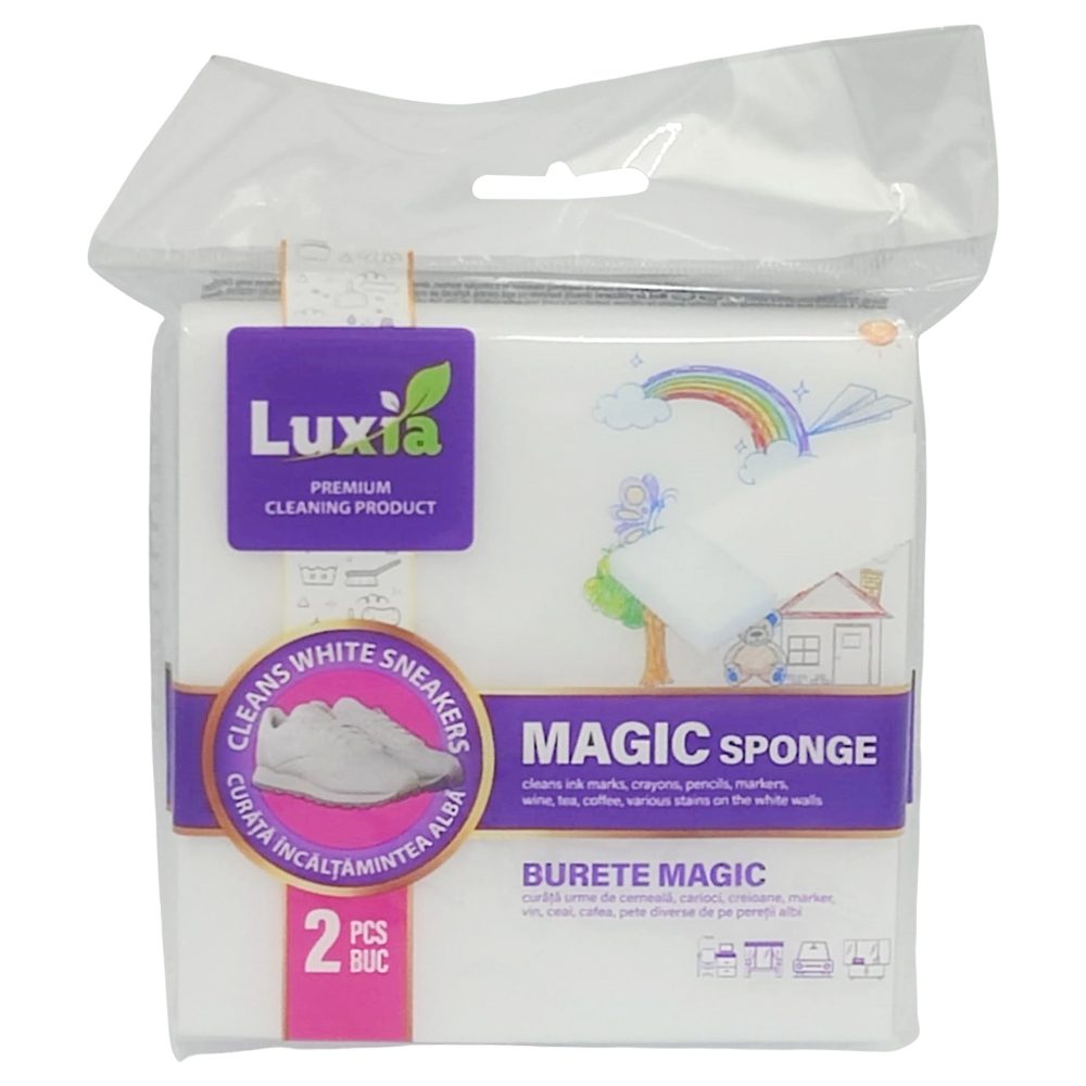 Detergenți și soluții de curățenie - Burete Magic, Luxia, 2 buc
