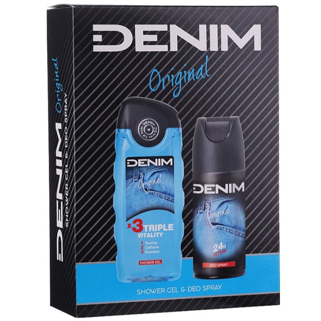 Parfumuri și deodorante - Caseta Cadou, Denim, Gel de Dus 250, Deo150 Original