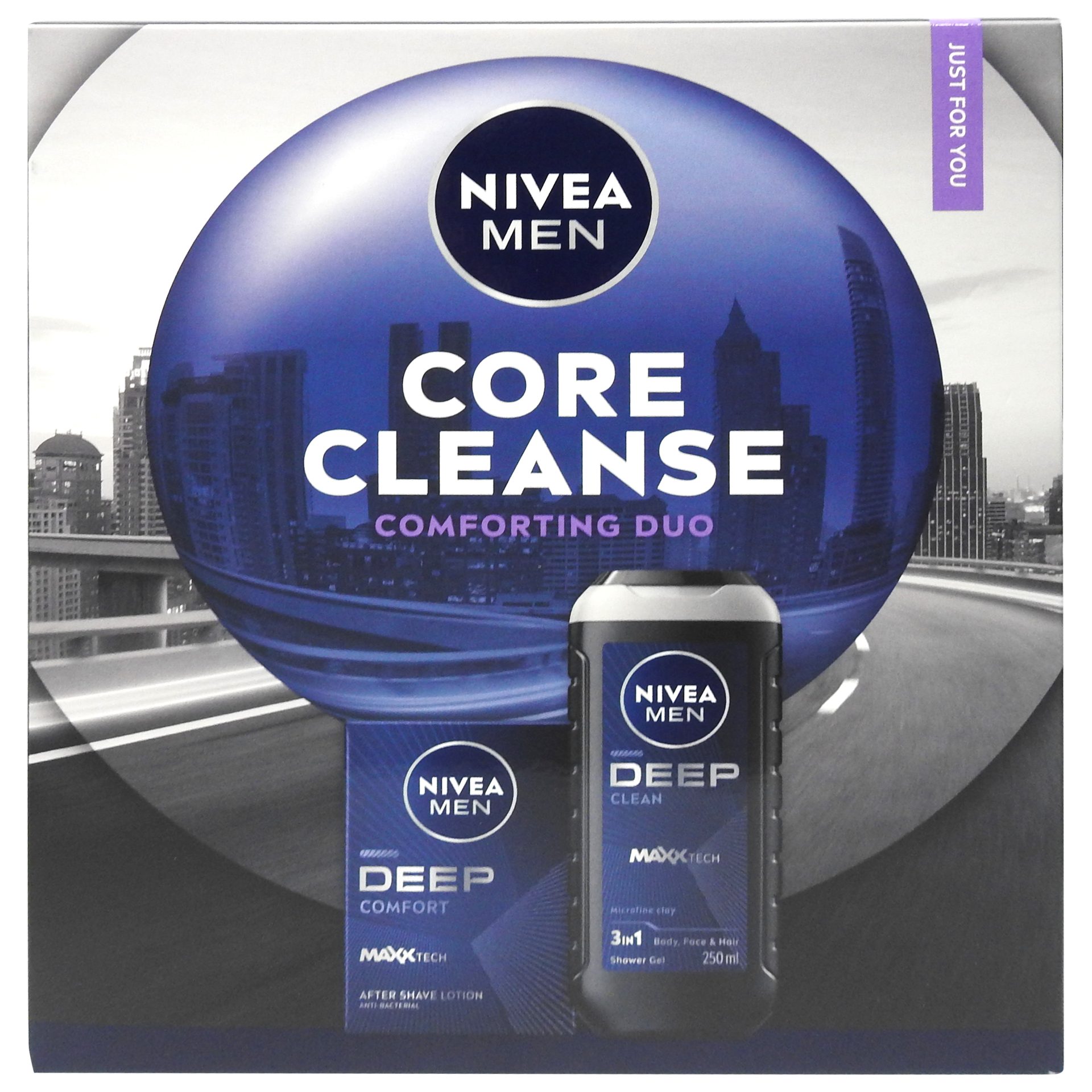 Parfumuri și deodorante - Caseta Cadou, Nivea, Aftershave 100, Gel de Dus 250 Cleanse Comforting