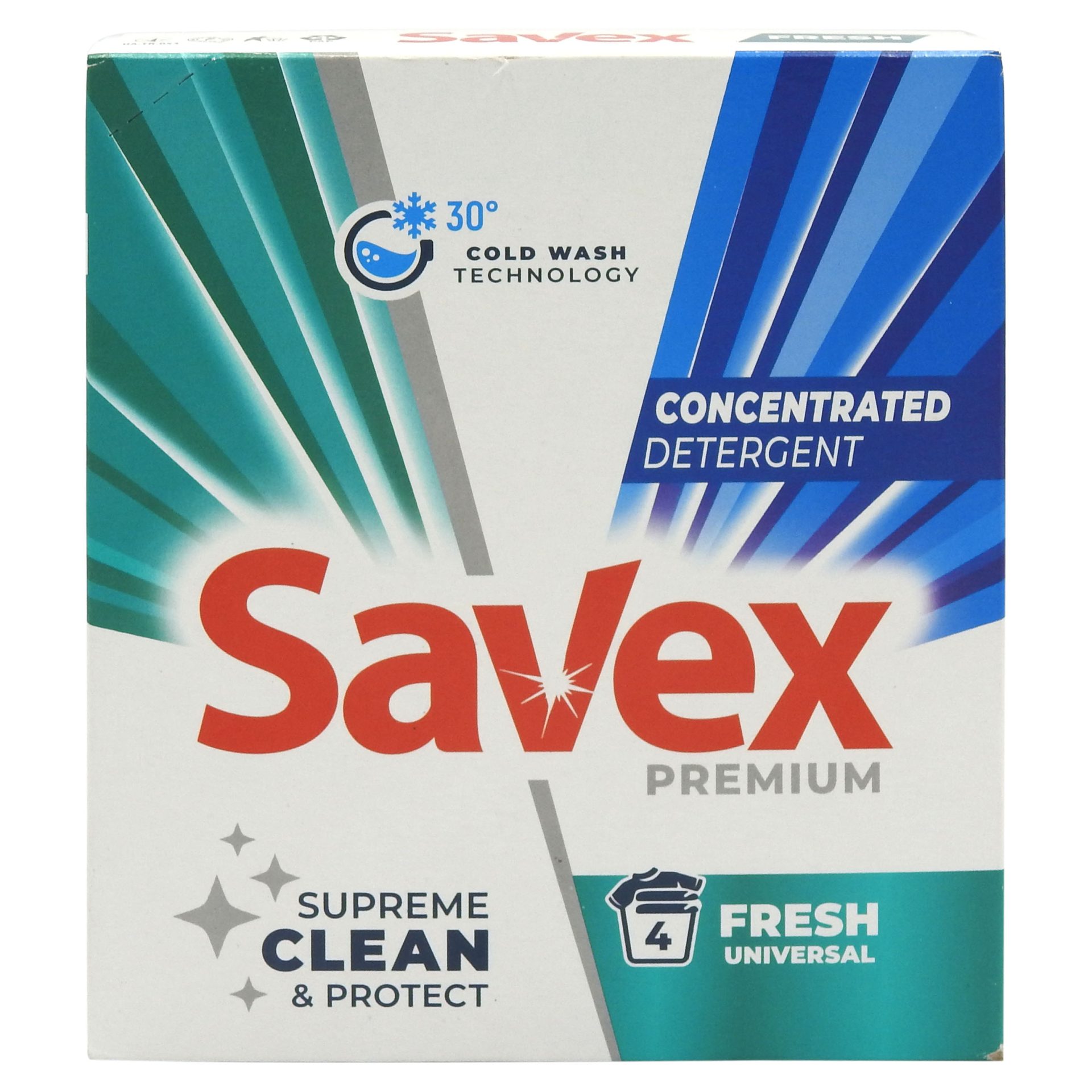 Detergenți și soluții de curățenie - Detergent pentru Rufe Automat, Savex, 320 g Fresh 4 spalari