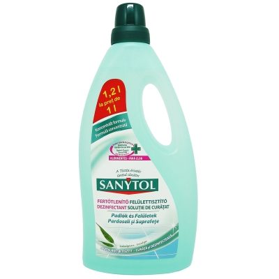 Detergenți și soluții de curățenie - Dezinfectant, Sanytol, Universal Pardoseli si Suprafete 1.2 L