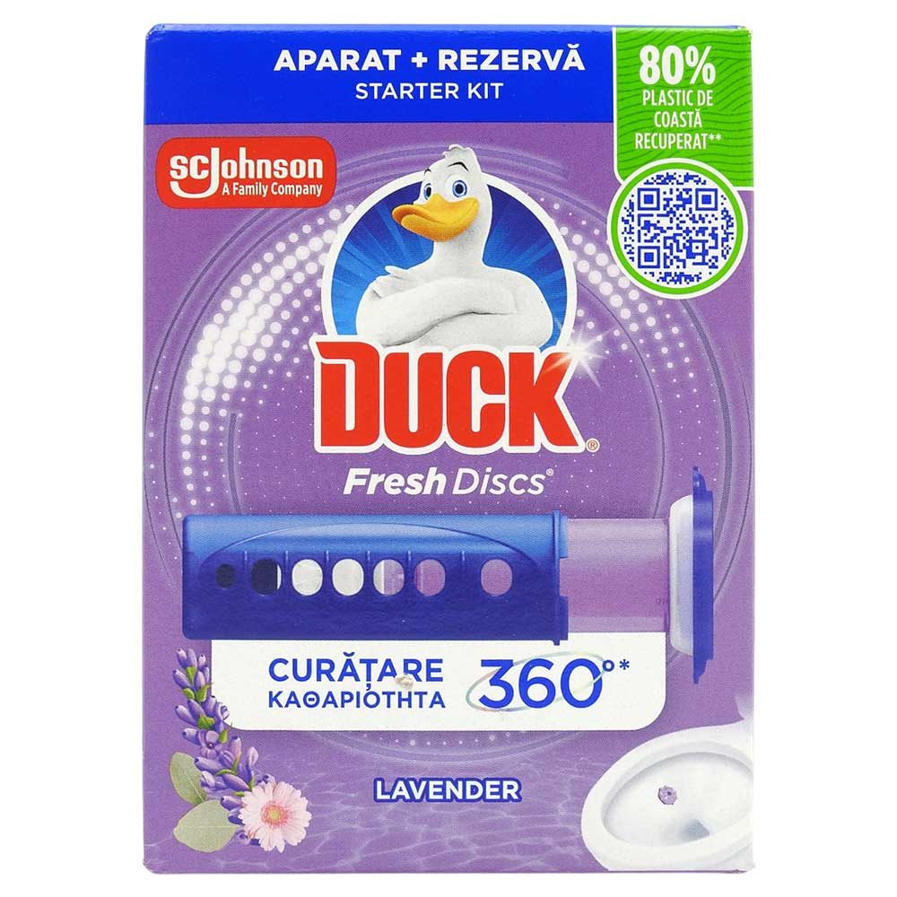 Detergenți și soluții de curățenie - Duck Fresh Discs Aparat WC 36 ml Lavanda