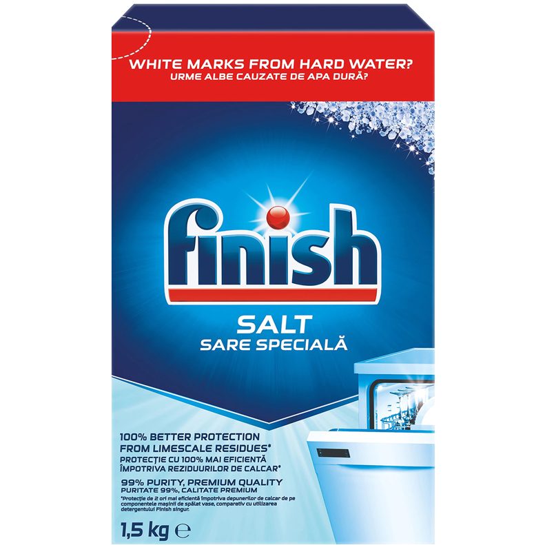 Detergenți și soluții de curățenie - Finish Sare 1.5 kg
