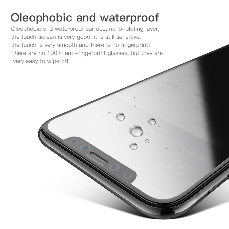 Folie protectie Flippy pentru iPhone 14 Pro Max, Sticla securizata, temperata, duritate 9H, Privacy Matte 360, Transparenta, Protectie Completa [2]