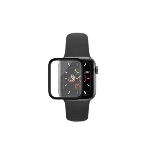 Articole ambalare - Folie Sticla Apple Watch Series 4/5 40 mm adeziv pe margine Negru
