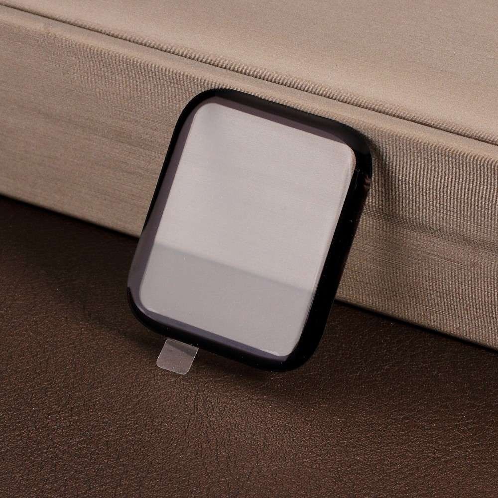 Folie Sticla pentru Apple Watch Series 2/3 38 mm adeziv pe margine Negru [12]