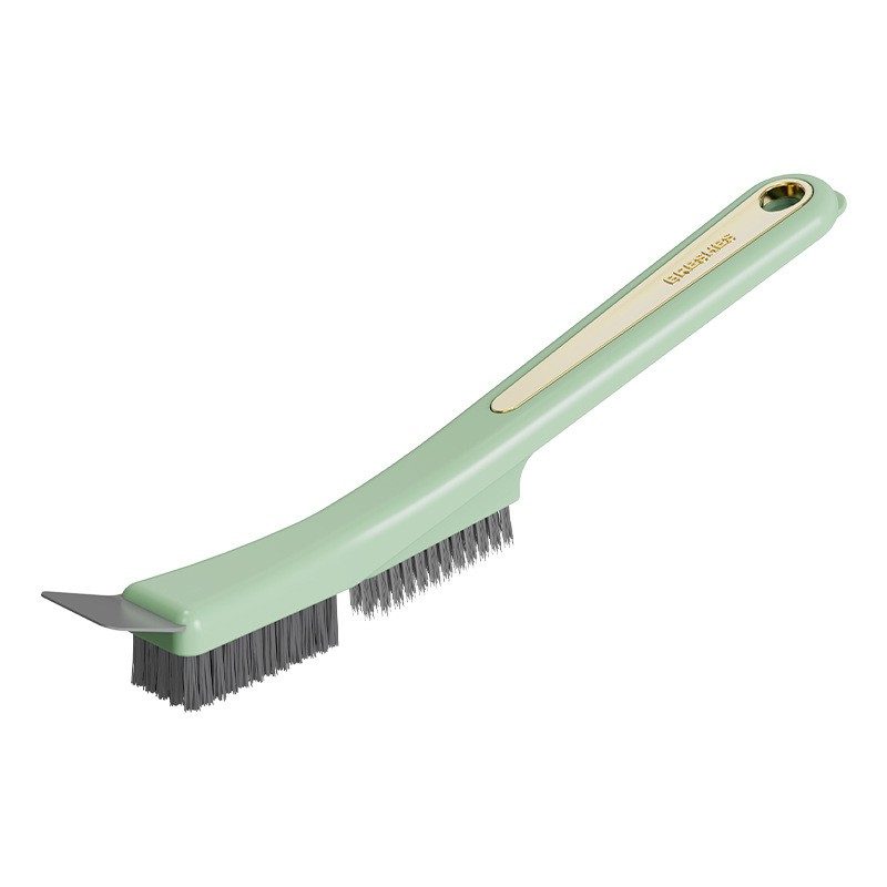 Încălțăminte și accesorii vestimentare - Perie de Sarma pentru Bucatarie, Flippy, din Doua Bucati, Maner Lung cu Gaura de Prindere, Peri din Otel, Anti-Reziduu, Anti-Murdarie, 24.5x2.7x6.7cm, Verde