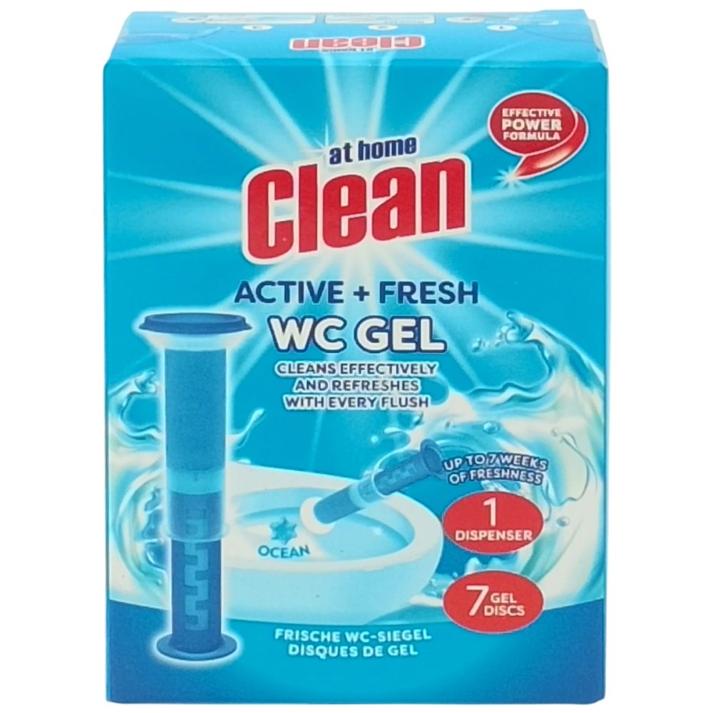 Detergenți și soluții de curățenie - Gel, At Home Clean Active Fresh WC, 30 ml Ocean