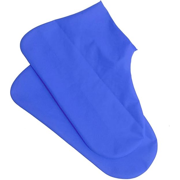Husa Incaltaminte, Flippy, Impermeabila, Antiderapanta, din Latex, 13 x 13 x 2 cm, Marime M 34-40 cm, Albastru [3]