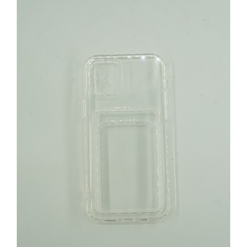 Husa protectie Flippy cu suport card compatibila cu Apple iPhone 12 Pro Max Transparent [3]