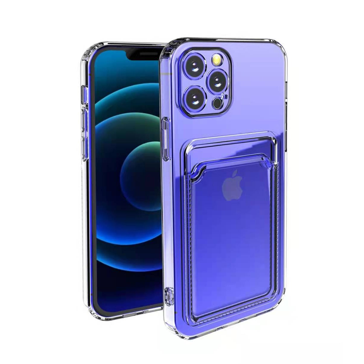 Telefoane și accesorii - Husa protectie Flippy cu suport card compatibila cu Samsung Galaxy S21 5G Transparent