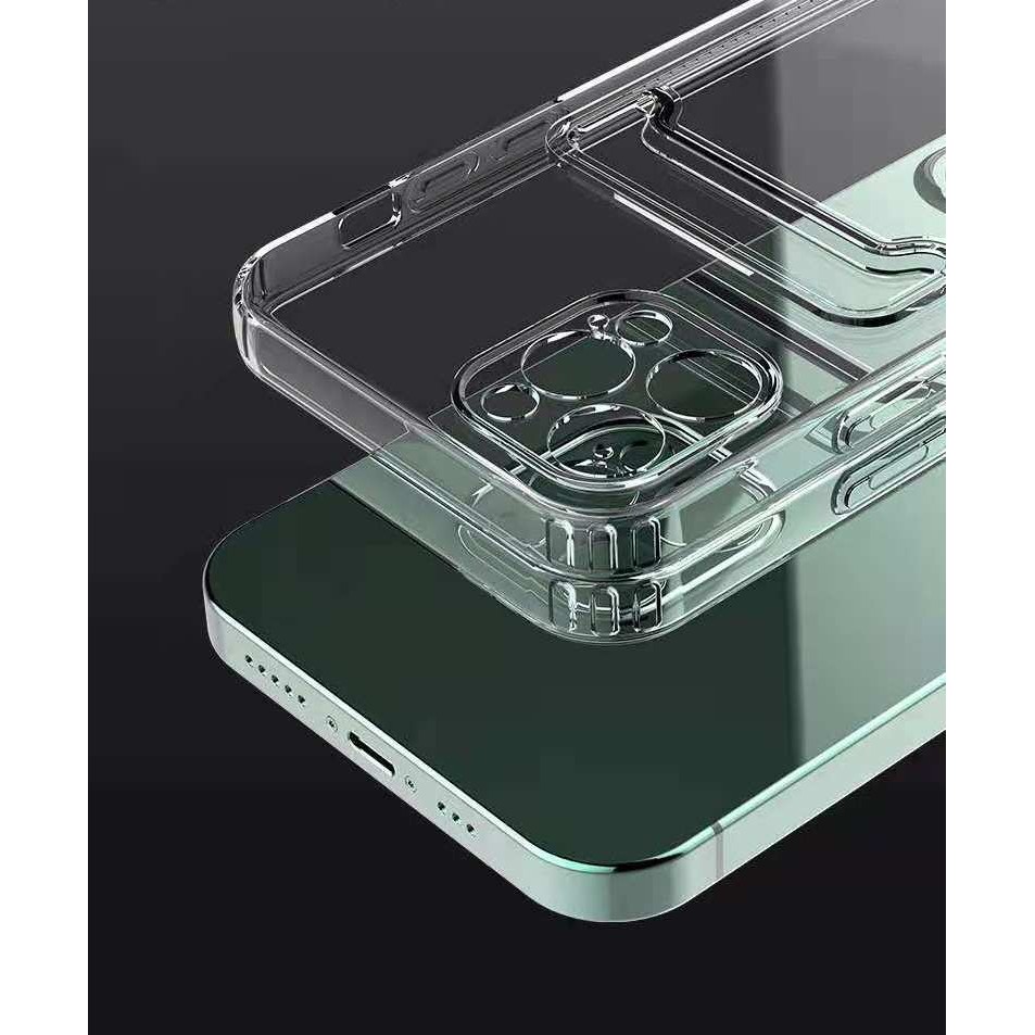 Husa protectie Flippy cu suport card compatibila cu Apple iPhone 12 Pro Max Transparent [7]