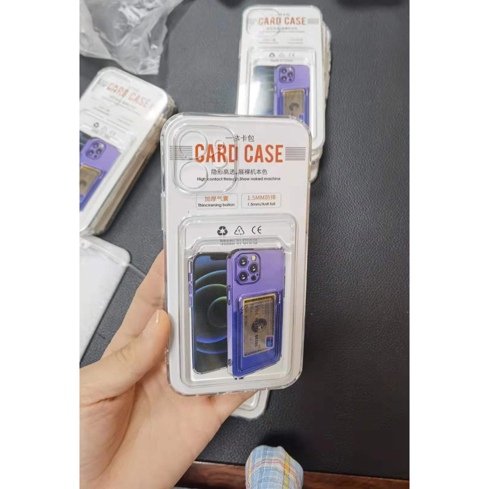 Husa protectie Flippy cu suport card compatibila cu Apple iPhone XR Transparent [9]