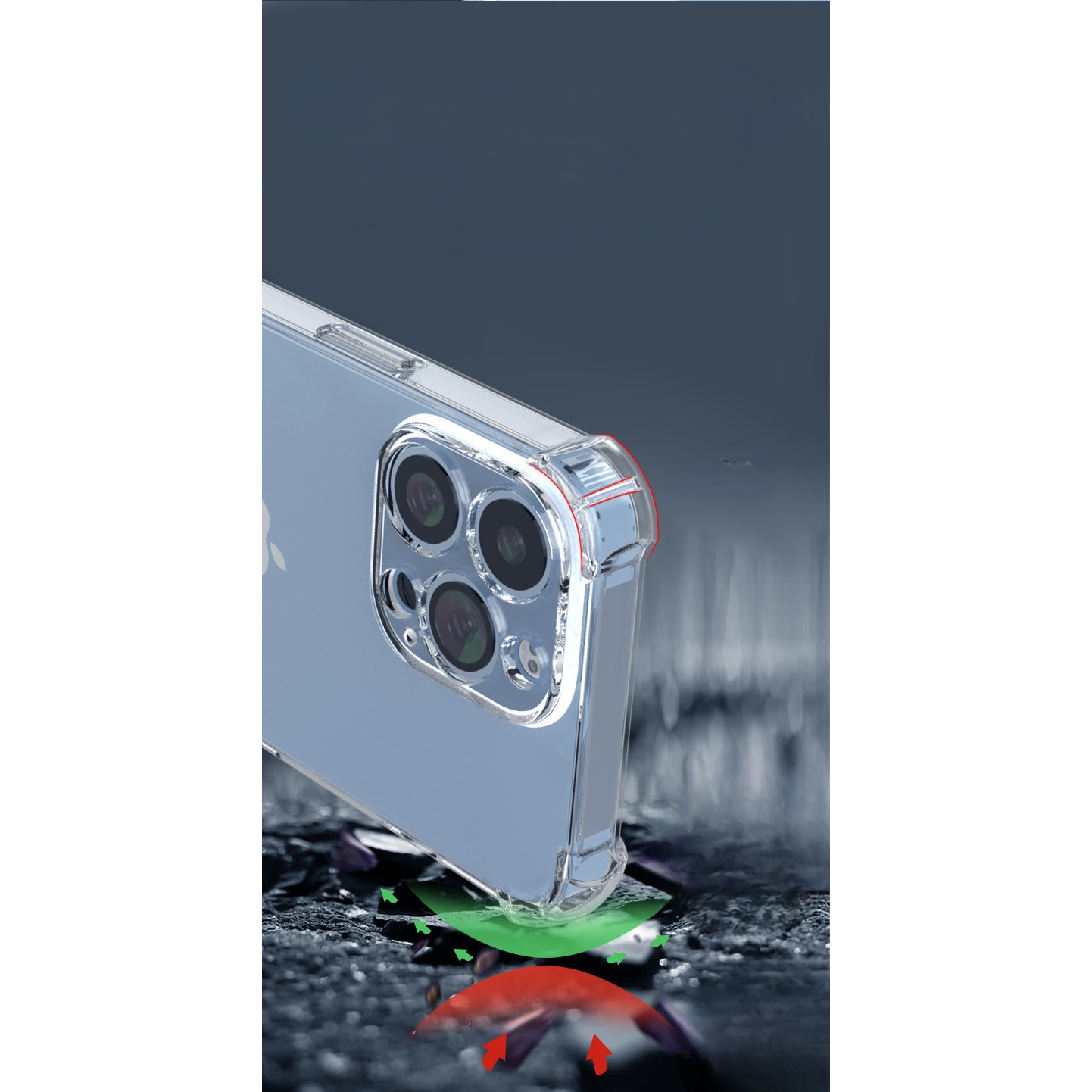 Husa protectie pentru Apple iPhone 12 Pro, Flippy, TPU, Antisoc, Protectie colturi, Rezistenta la impact, 1.5 mm, Transparenta [2]
