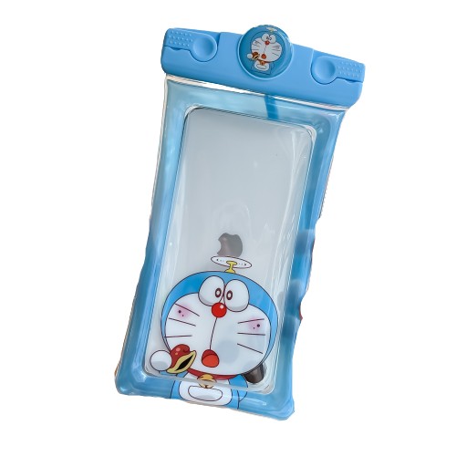 Cadouri și petreceri - Husa subacvatica Mascot Waterproof Flippy, Snowproof, Universala, cu Snur, pentru telefon sau documente, Cat, Bleu