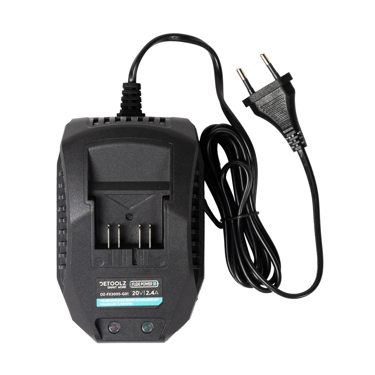 Incarcator rapid pentru acumulator 20V, incarcare 2.4A/h, Detoolz [2]