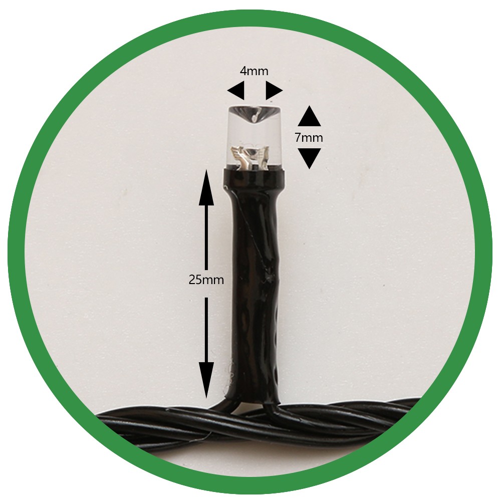 Instalatie de Craciun, Flippy®, Tip Liniara, Fir Negru, 9 m, 100 LED -uri, Interconectabila, Albastru [6]