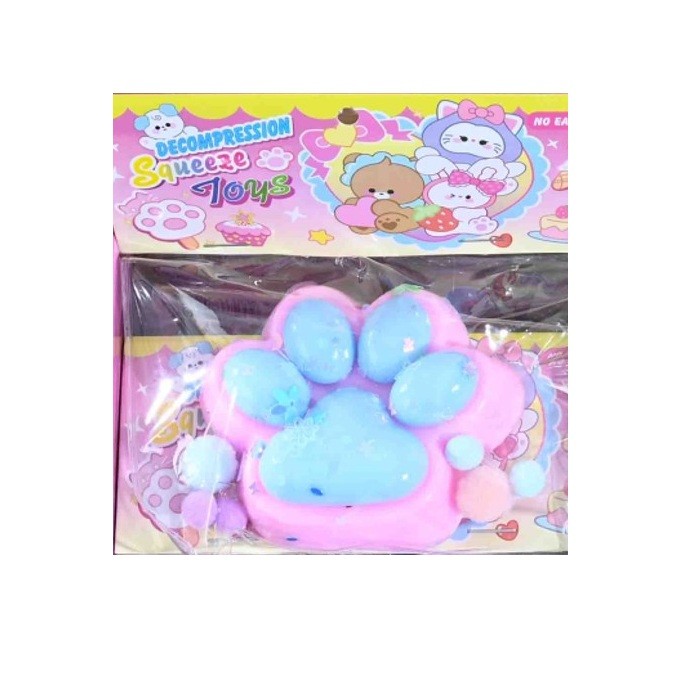 Jucării, copii și bebe - Jucarie Antistres Squishy, Flippy, Labuta de Pisica Squeeze Toys, cu Revenire Lenta, 7.5 cm, Model 270527, Multicolor
