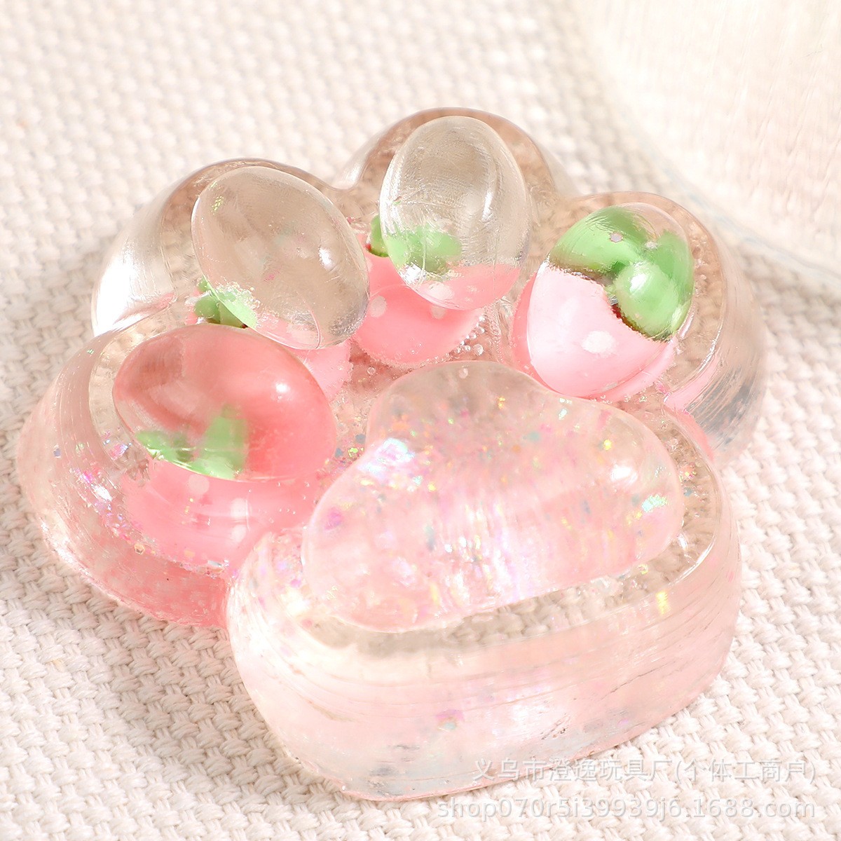 Jucarie Antistres Squishy, Flippy, cu Revenire Lenta, Labuta de Pisica Pufoasa, 7.5 cm, Ambalaj Transparent, Model 270522, Multicolor [2]