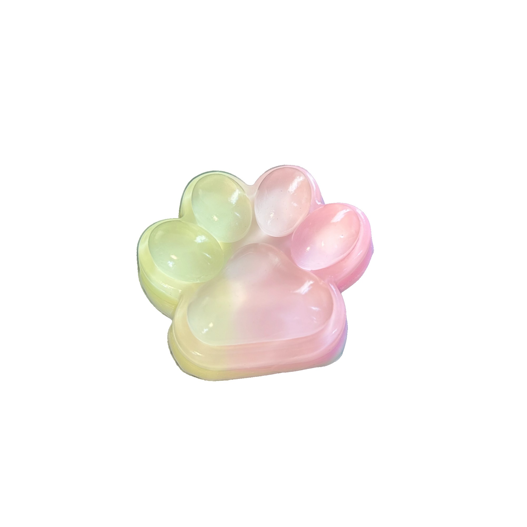 Jucarie Antistres Squishy, Flippy, cu Revenire Lenta, Labuta de Pisica Pufoasa, 7.5 cm, Ambalaj Transparent, Model 270511, Multicolor [3]