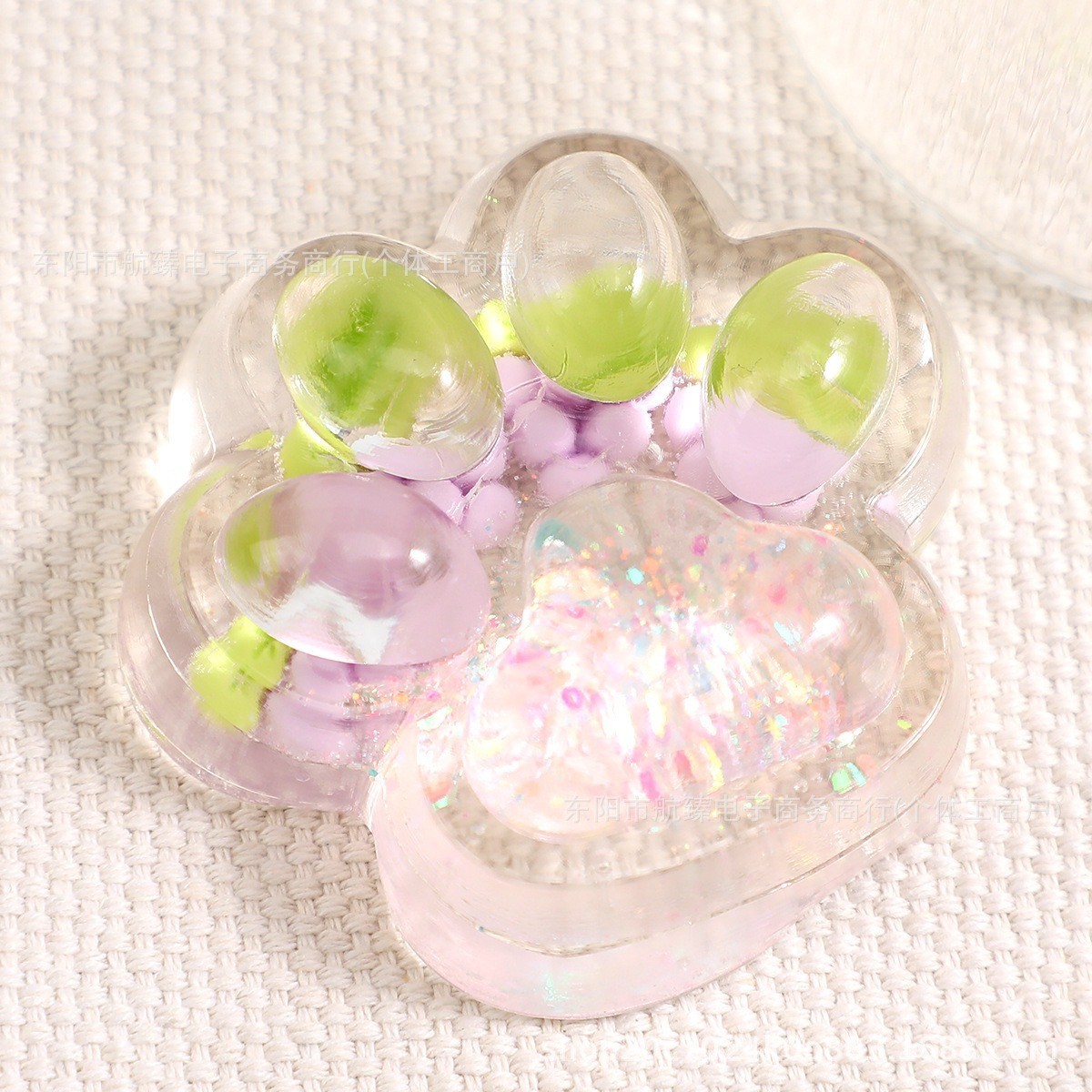 Jucarie Antistres Squishy, Flippy, cu Revenire Lenta, Labuta de Pisica Pufoasa, 7.5 cm, Ambalaj Transparent, Model 270524 Multicolor [1]