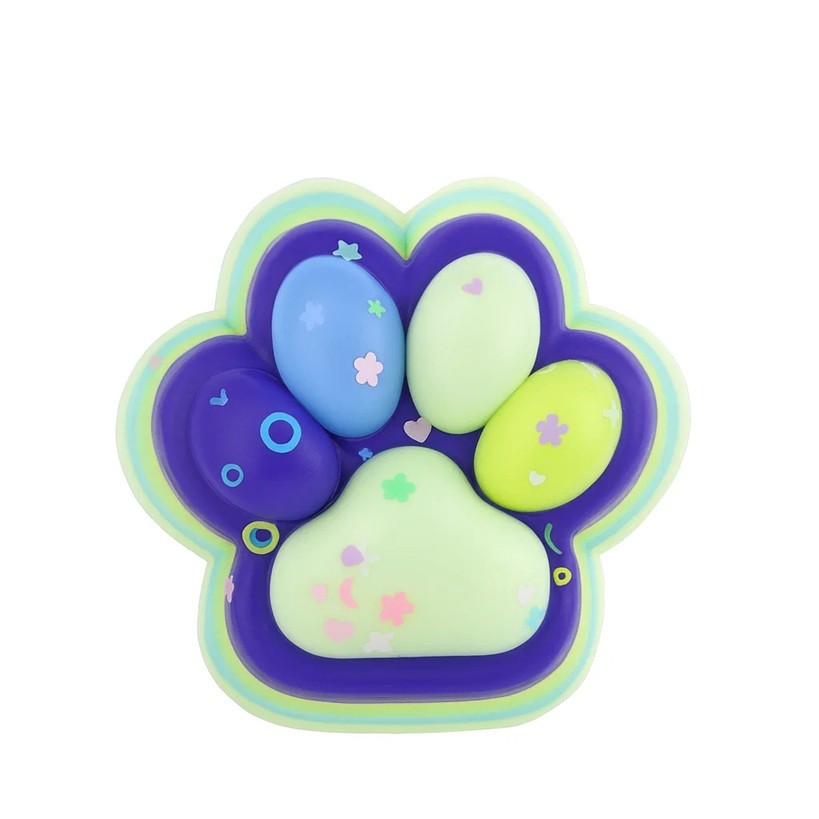 Jucării, copii și bebe - Jucarie Antistres Squishy, Flippy, cu Revenire Lenta, Squeeze Toys, Model Cat Paw, 12.5x10.5 cm, 220g, +3 Ani, din TPR, Model 6, Multicolor