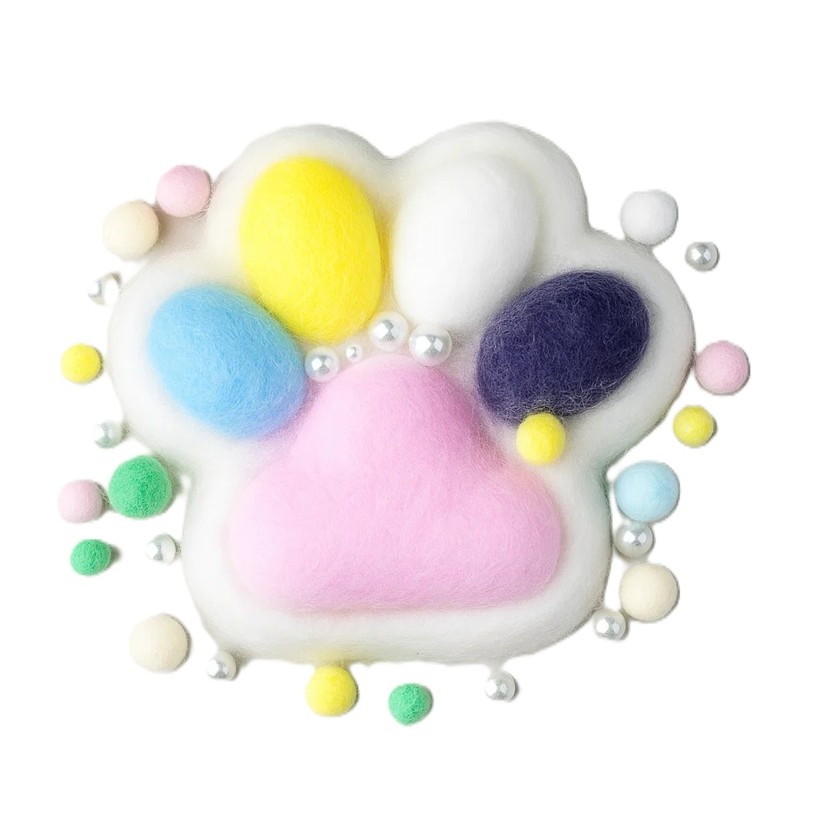Jucării, copii și bebe - Jucarie Antistres Squishy, Flippy, cu Revenire Lenta, Squeeze Toys, Model Cat Paw, 12.5x10.5 cm, 220g, +3 Ani, din TPR, Model 9, Multicolor