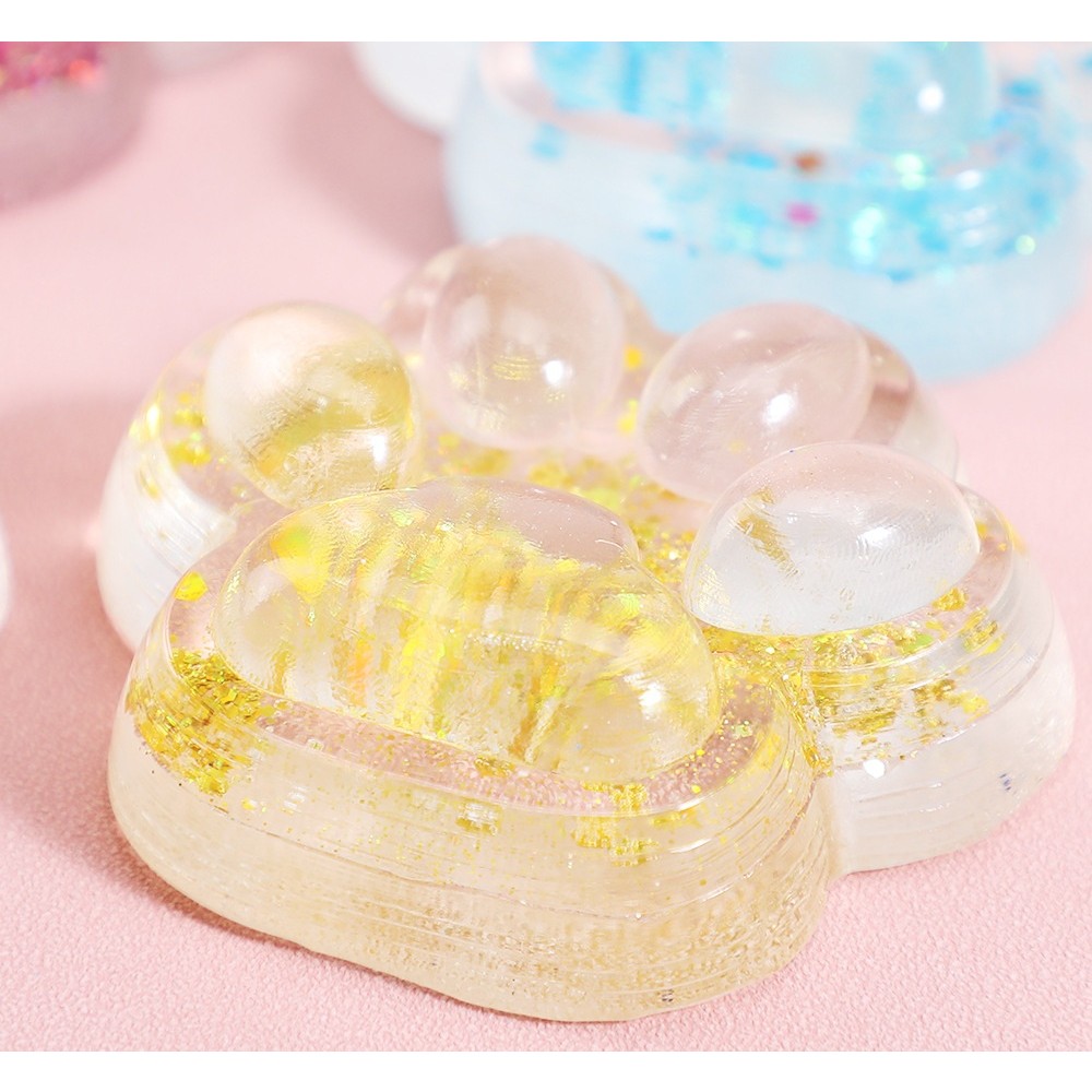 Jucarie Antistres Squishy, Flippy, Labuta de Pisica Pufoasa, cu Revenire Lenta, 7 x 6.5 cm, Model 270532, Multicolor [3]
