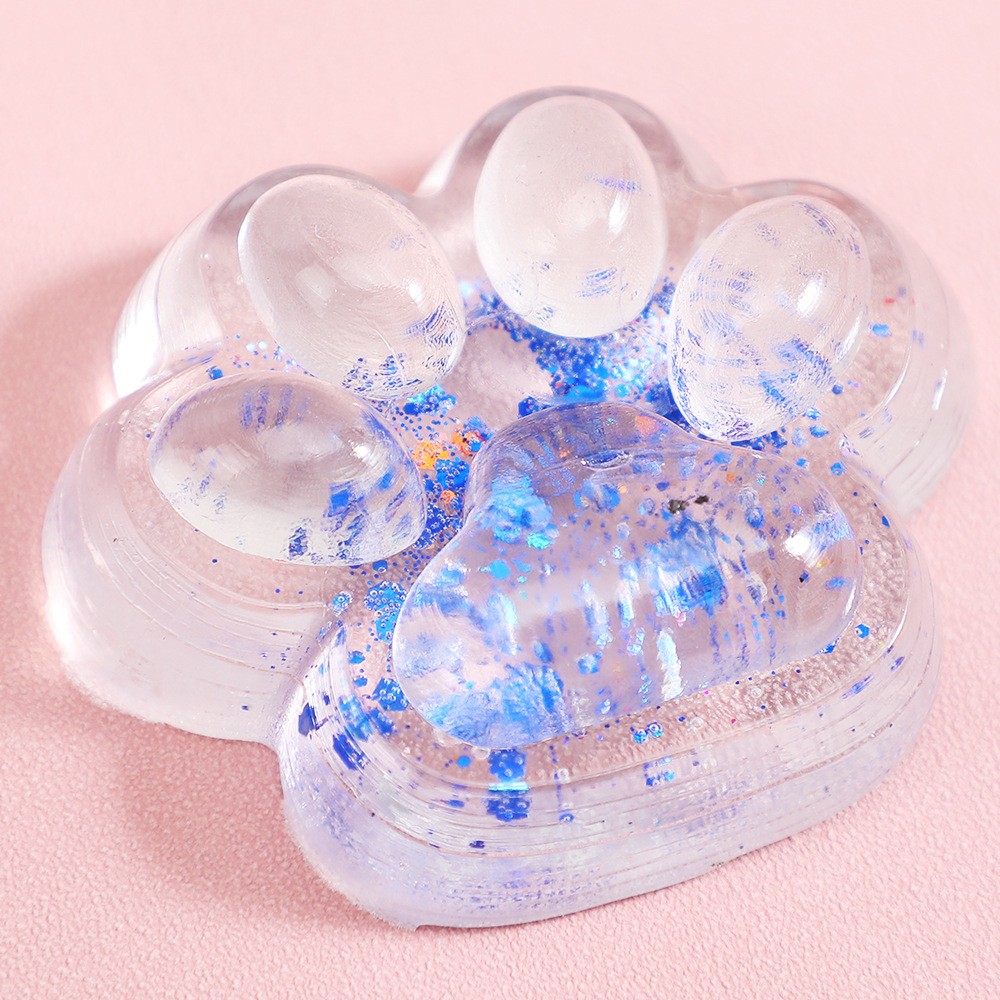 Jucarie Antistres Squishy, Flippy, Labuta de Pisica Pufoasa, cu Revenire Lenta, 7 x 6.5 cm, Model 270532, Multicolor [7]