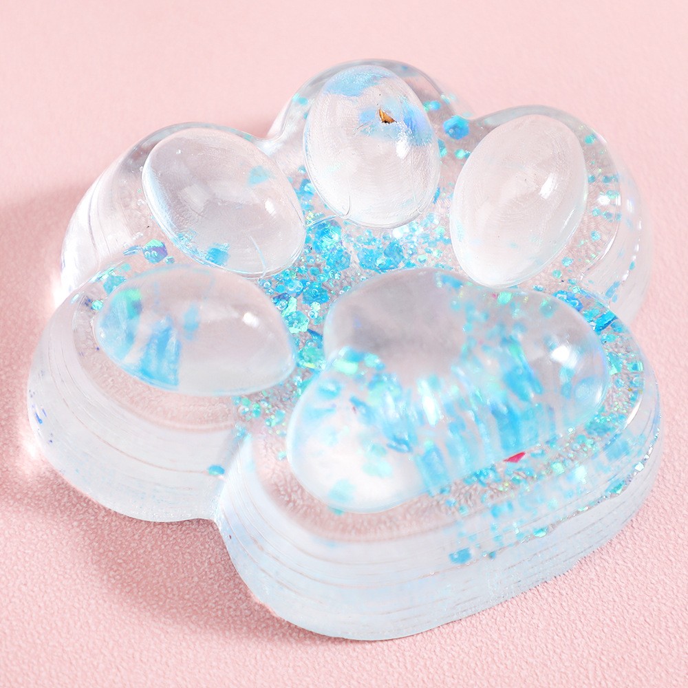 Jucarie Antistres Squishy, Flippy, Labuta de Pisica Pufoasa, cu Revenire Lenta, 7 x 6.5 cm, Model 270532, Multicolor [6]