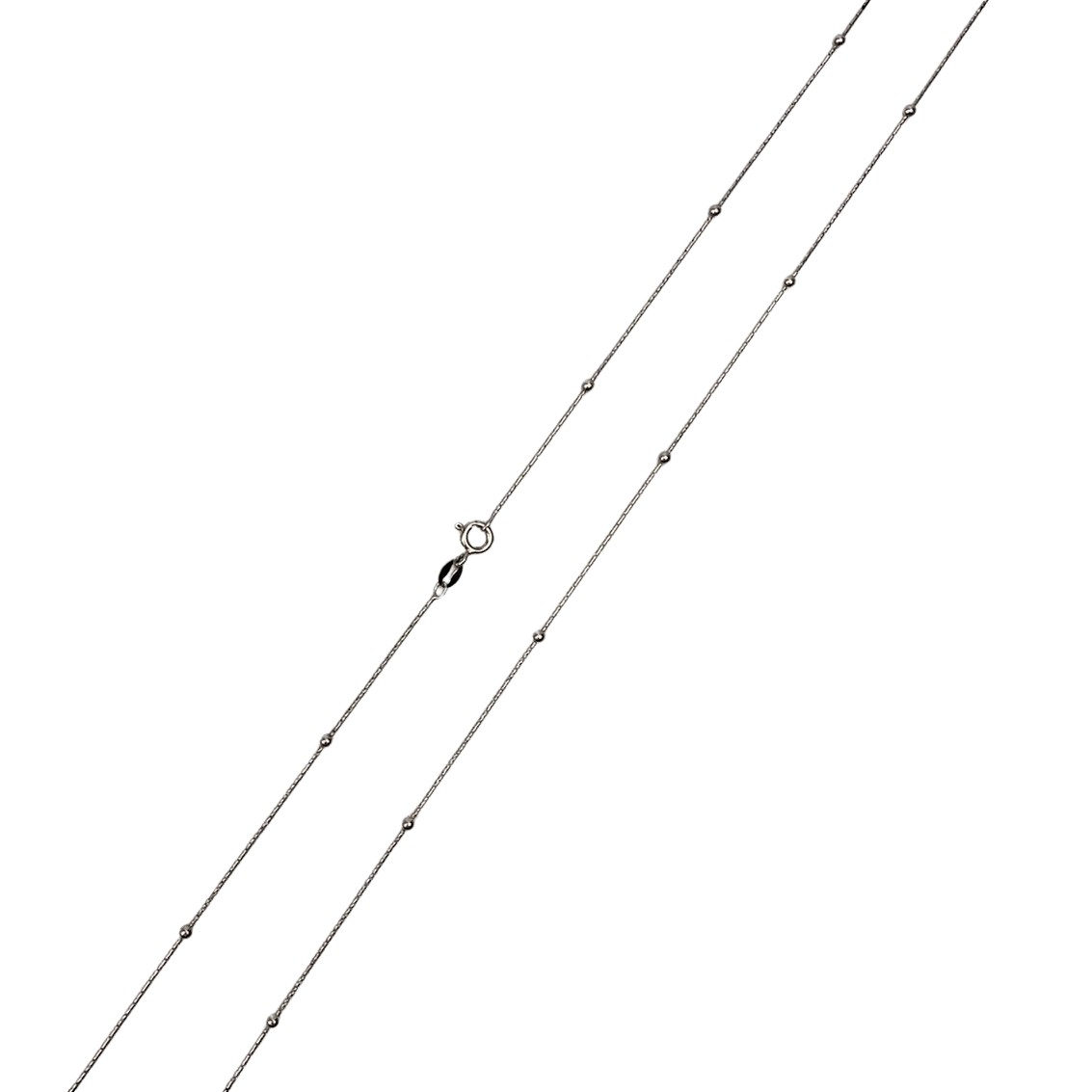 Lantisor Argint 925 cu Bile Rodiat 60 cm [3]
