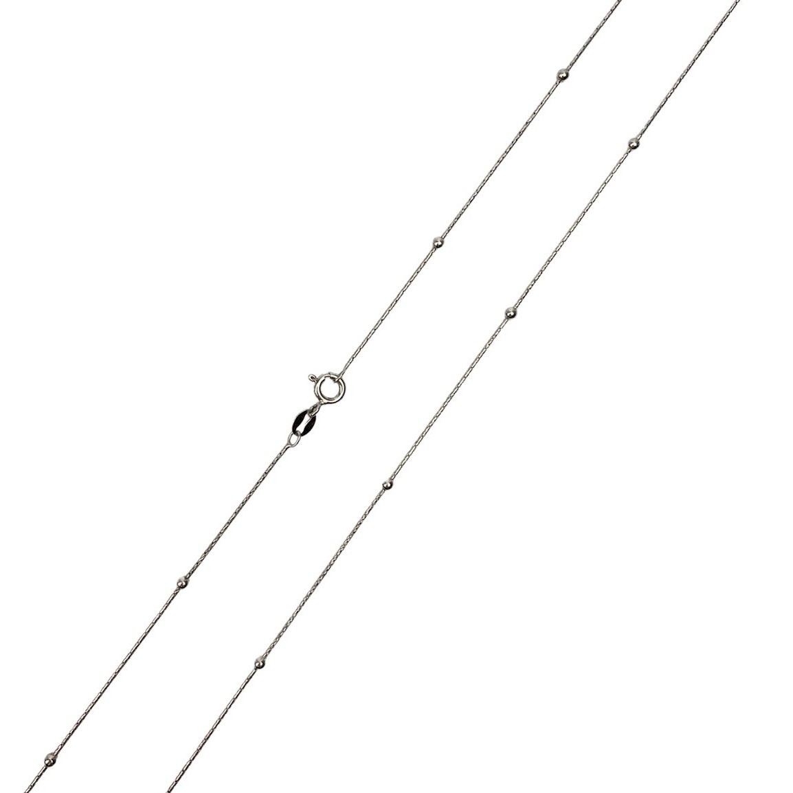 Lantisor Argint 925 cu Bile Rodiat 60 cm [4]