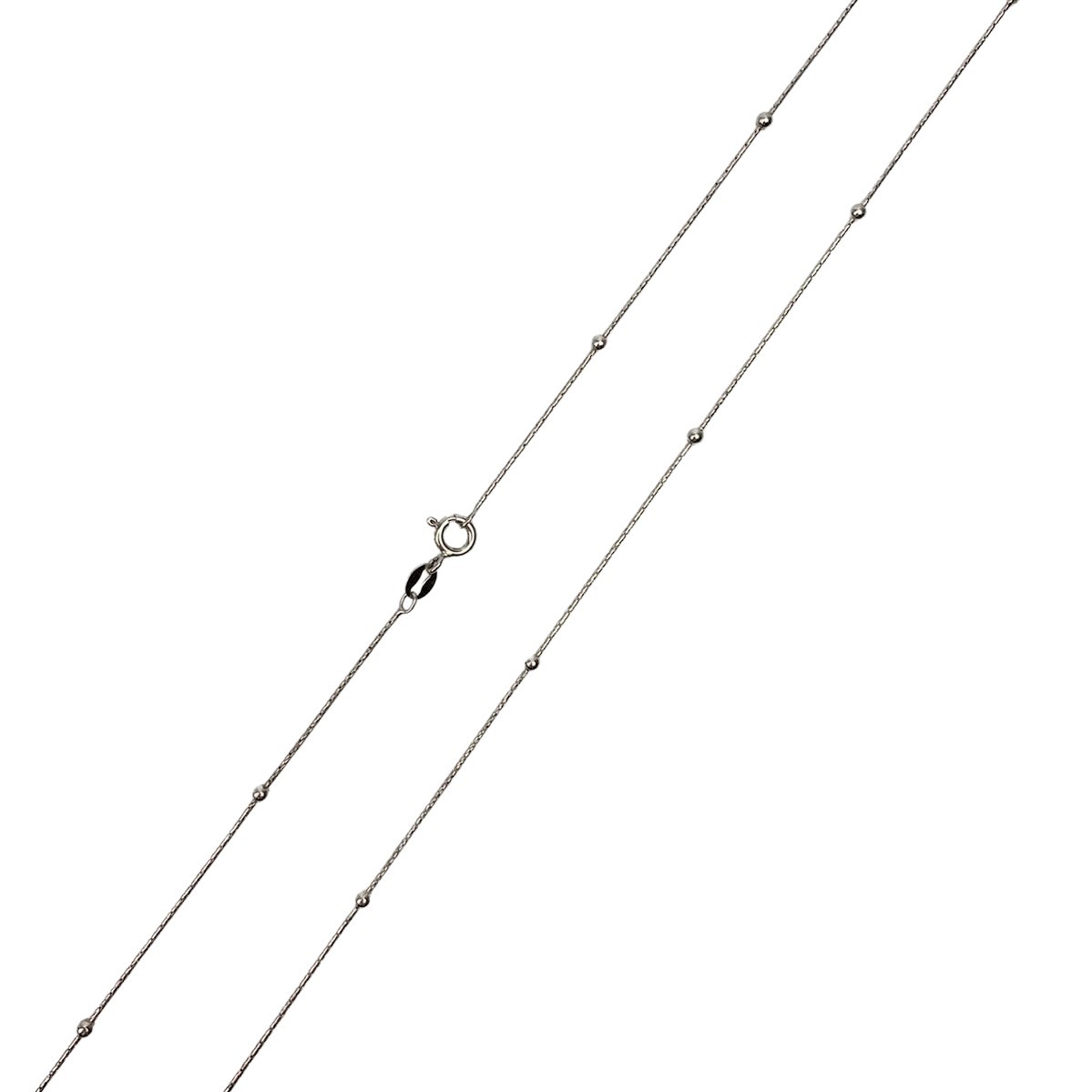 Lantisor Argint 925 cu Bile Rodiat 60 cm [5]