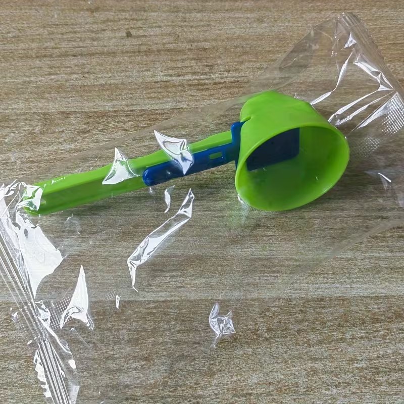 Lingura pentru Proteine, Flippy, Lingura cu Palnie Culisanta, Lingura Dozator pentru Lapte Praf si Suplimente, 12.5 cm, Verde [4]