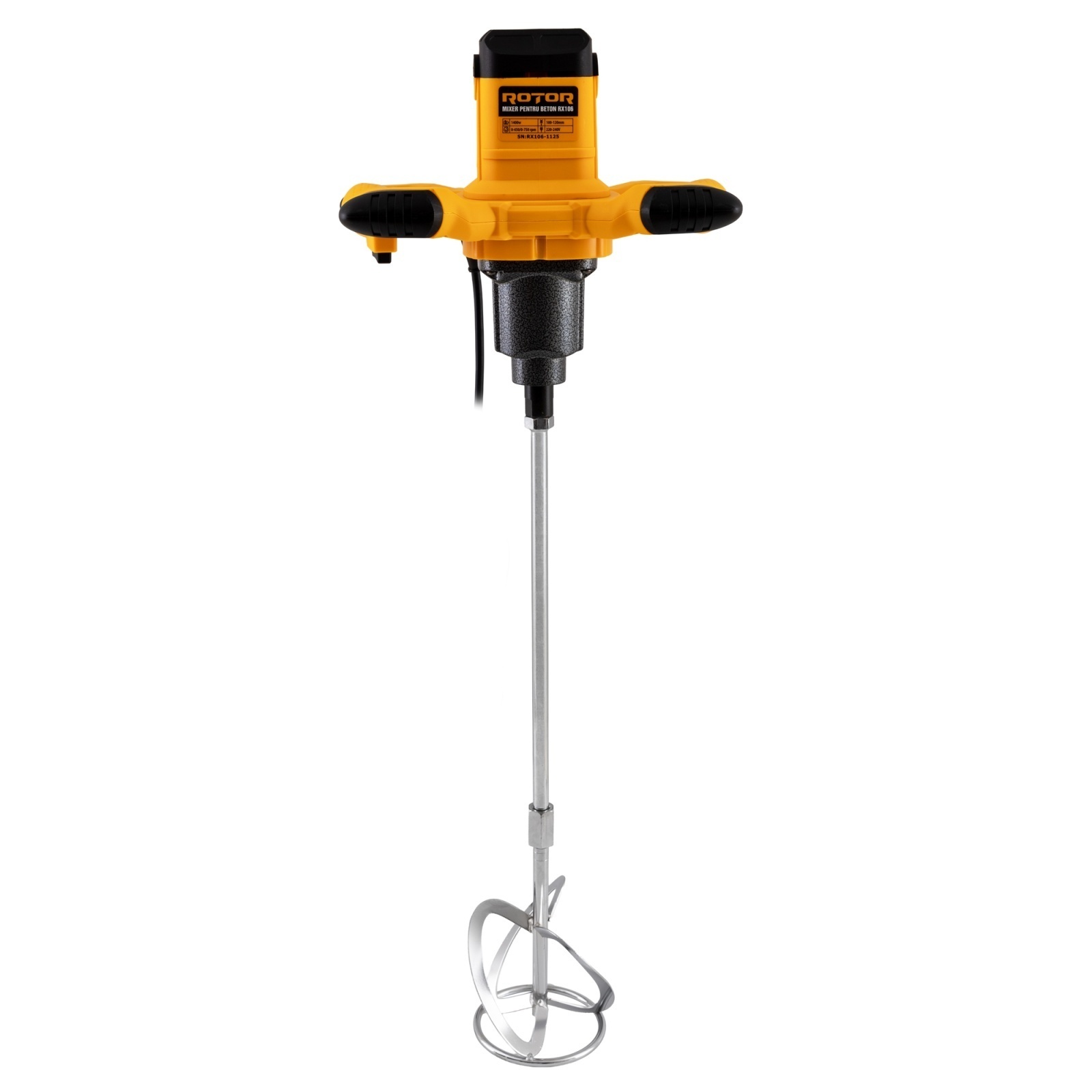 Mixer pentru beton ROTOR RX106 1400 W, Cu perii [2]