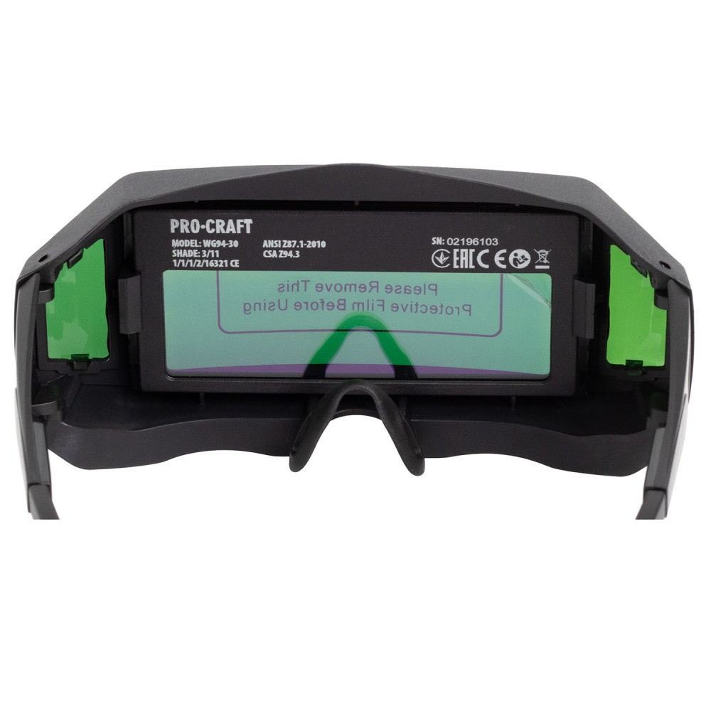 Ochelari de sudura PROCRAFT WG94-30, intunecare automata, DIN 11, camp vizual 94 x 30 mm [6]