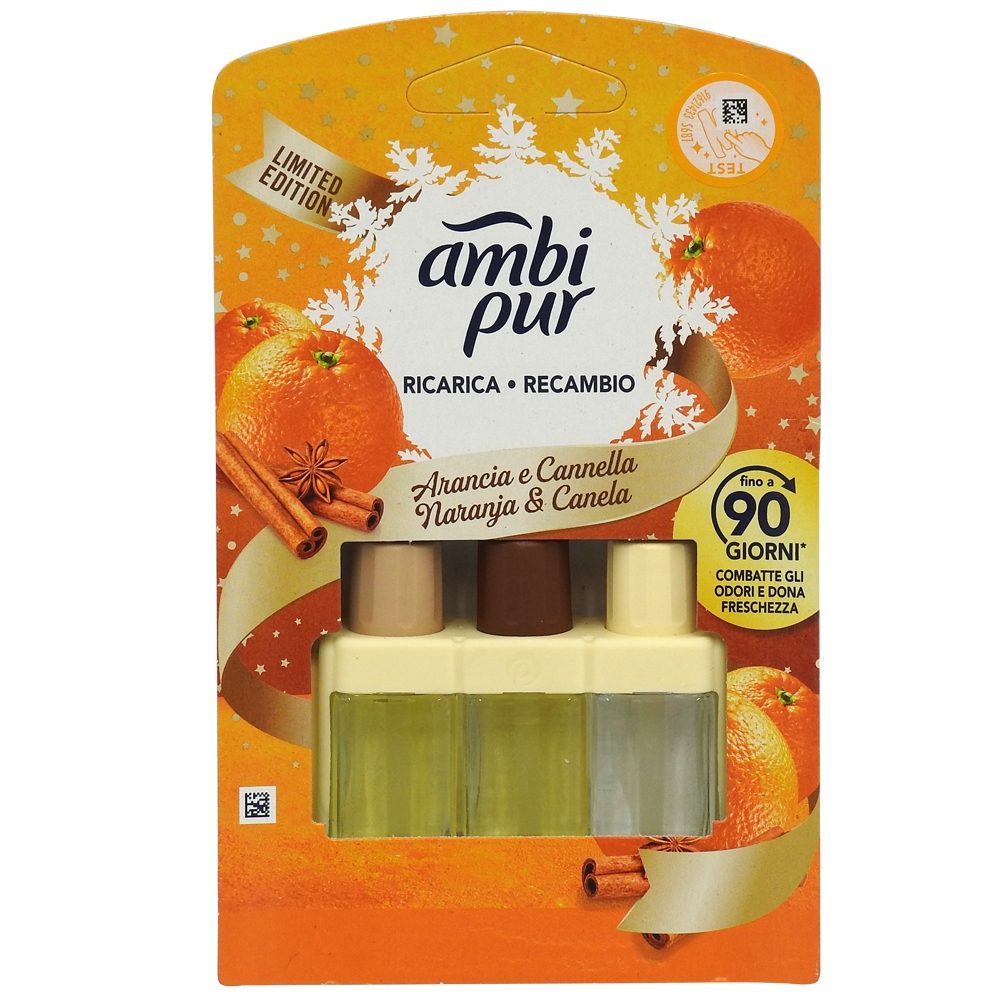 Detergenți și soluții de curățenie - Odorizant, Ambi Pur, Camera 3VOLUTION Rezerva 20 ml Orange Cinnamon