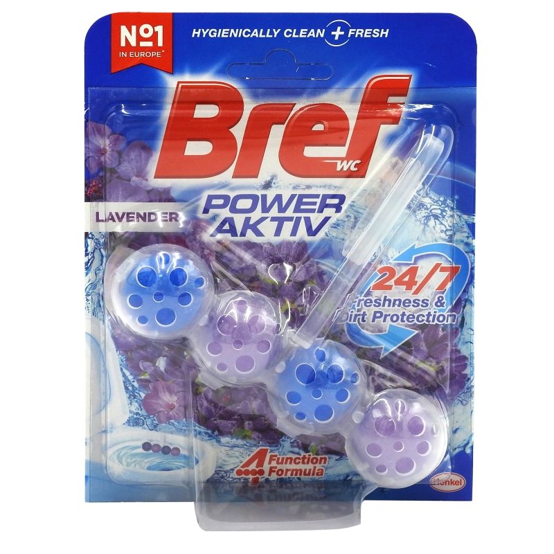 Detergenți și soluții de curățenie - Odorizant WC, Bref, Bile Power Aktiv 50 g Lavanda