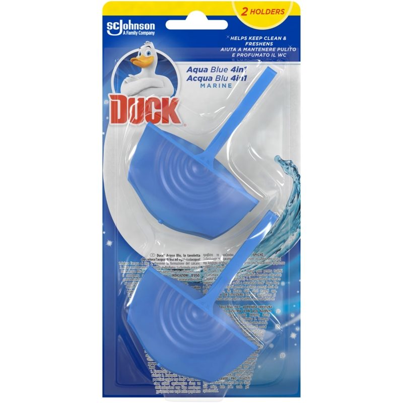 Detergenți și soluții de curățenie - Odorizant WC, Duck Anitra, 2 X 36 g Aqua Blue Marine