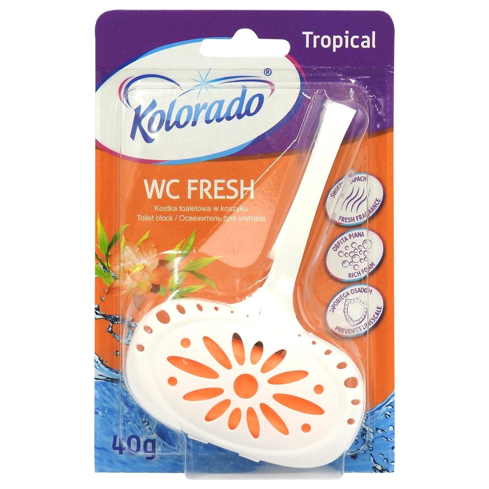Detergenți și soluții de curățenie - Odorizant WC, Kolorado, 40 g Tropical