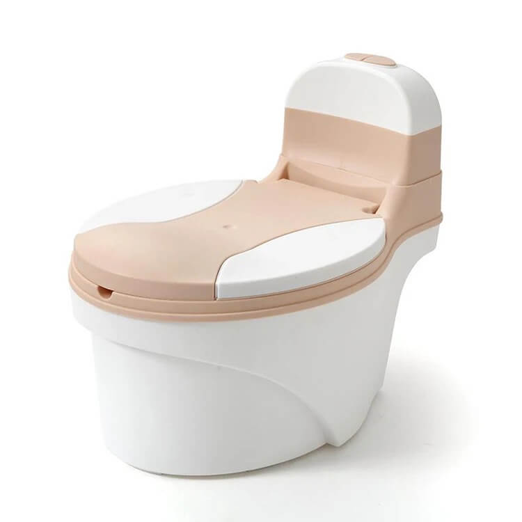 Jucarii, Copii & Bebe - Olita portabila pentru copii cu bazin si cutie pentru depozitare, Capac moale din spuma, Roz