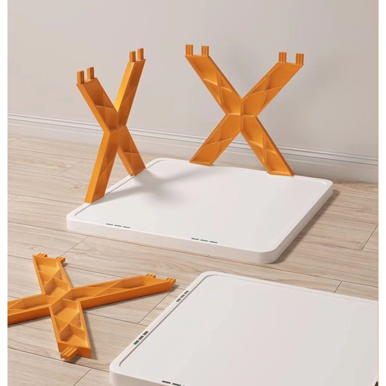 Organizator de Pantofi, Flippy, 5 Straturi, din ABS, Suport Modular, 65.5 x 24 x 26 cm, Portocaliu [3]